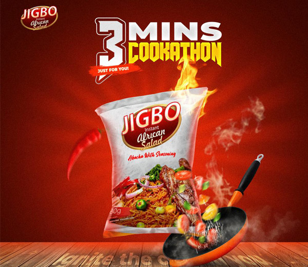 Jigbo Instant Abacha in 3 minutes