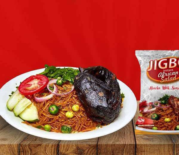 Jigbo Instant Abacha with fish