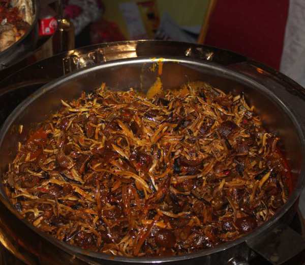 Ugba with onions to go with abacha